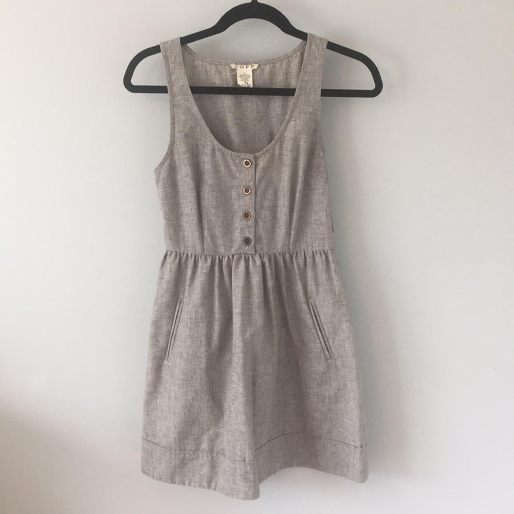 Urban outfitters grey midi dress